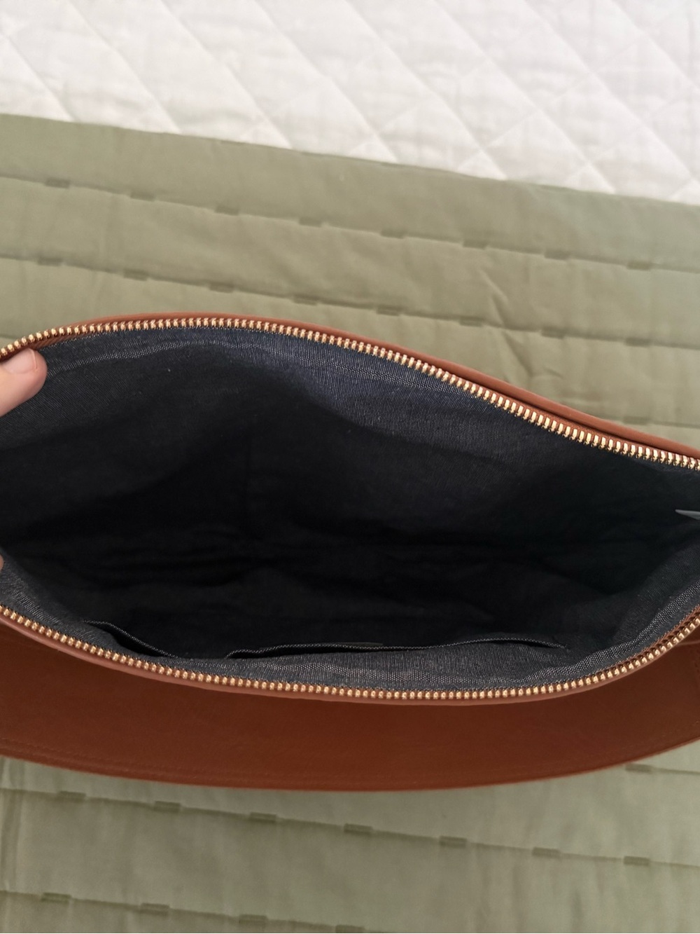 Clare V Moyer Messenger - Natural Woven Checker - Picture 6 of 7